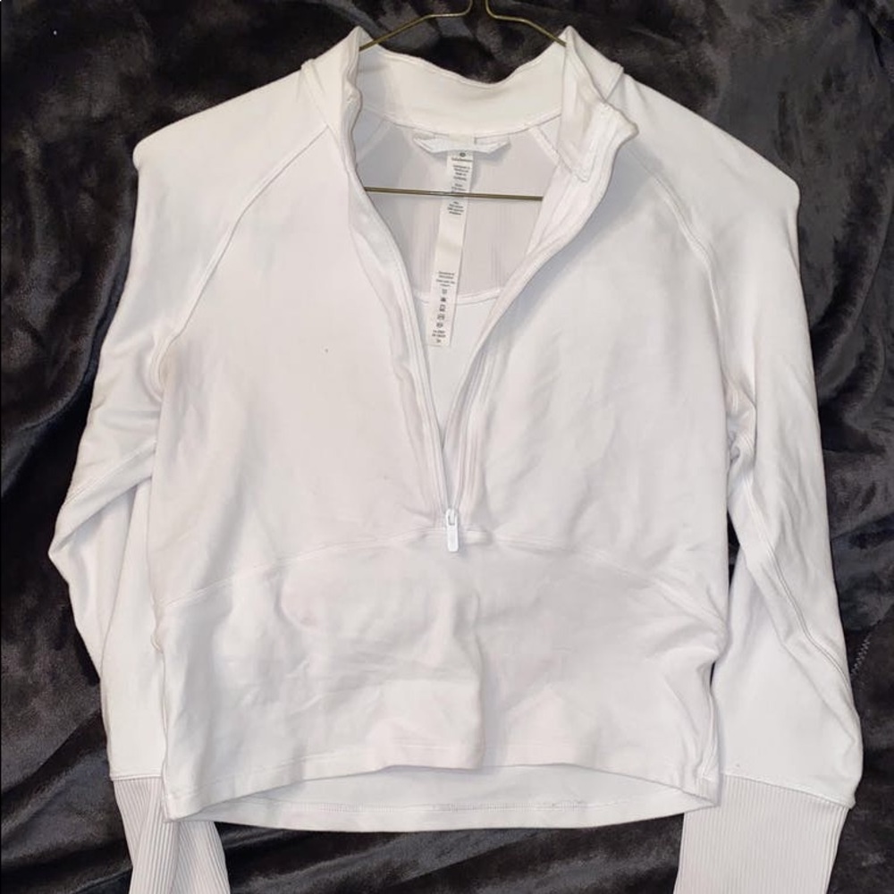 White cropped jacket